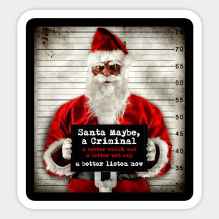 Santa Maybe, a Criminal Cover Art Sticker